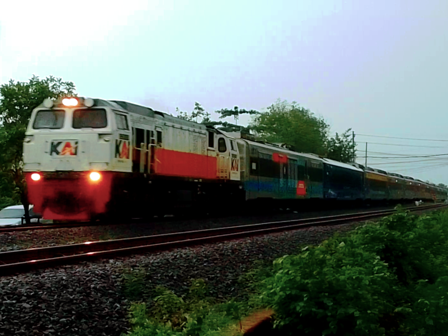 Kereta Argo Bromo Anggrek rangkaian darurat KA Taksaka
