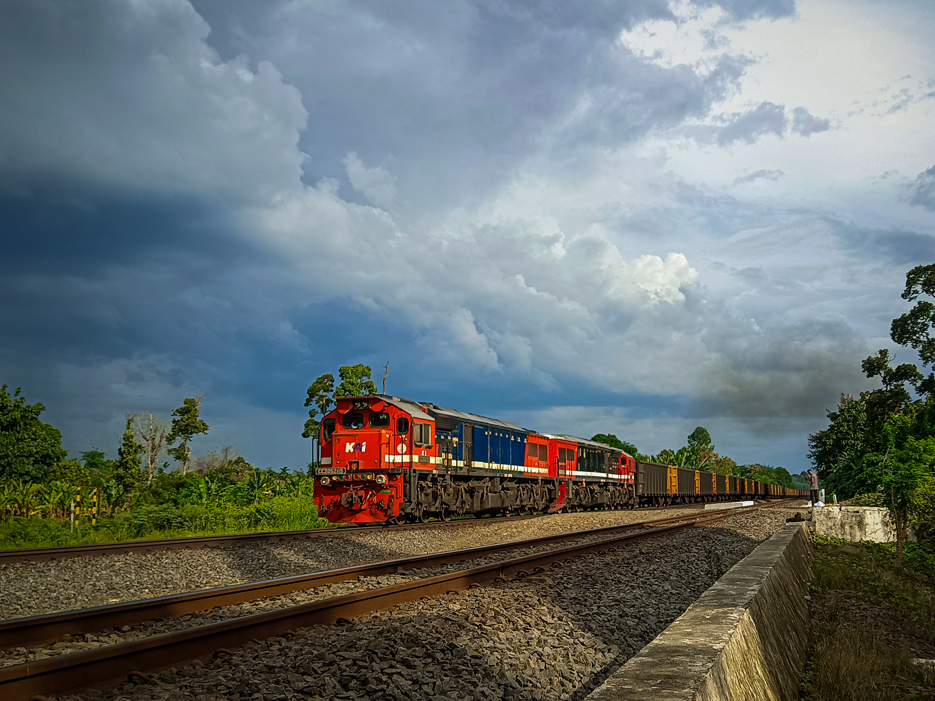 Raksasa merah penarik permata hitam