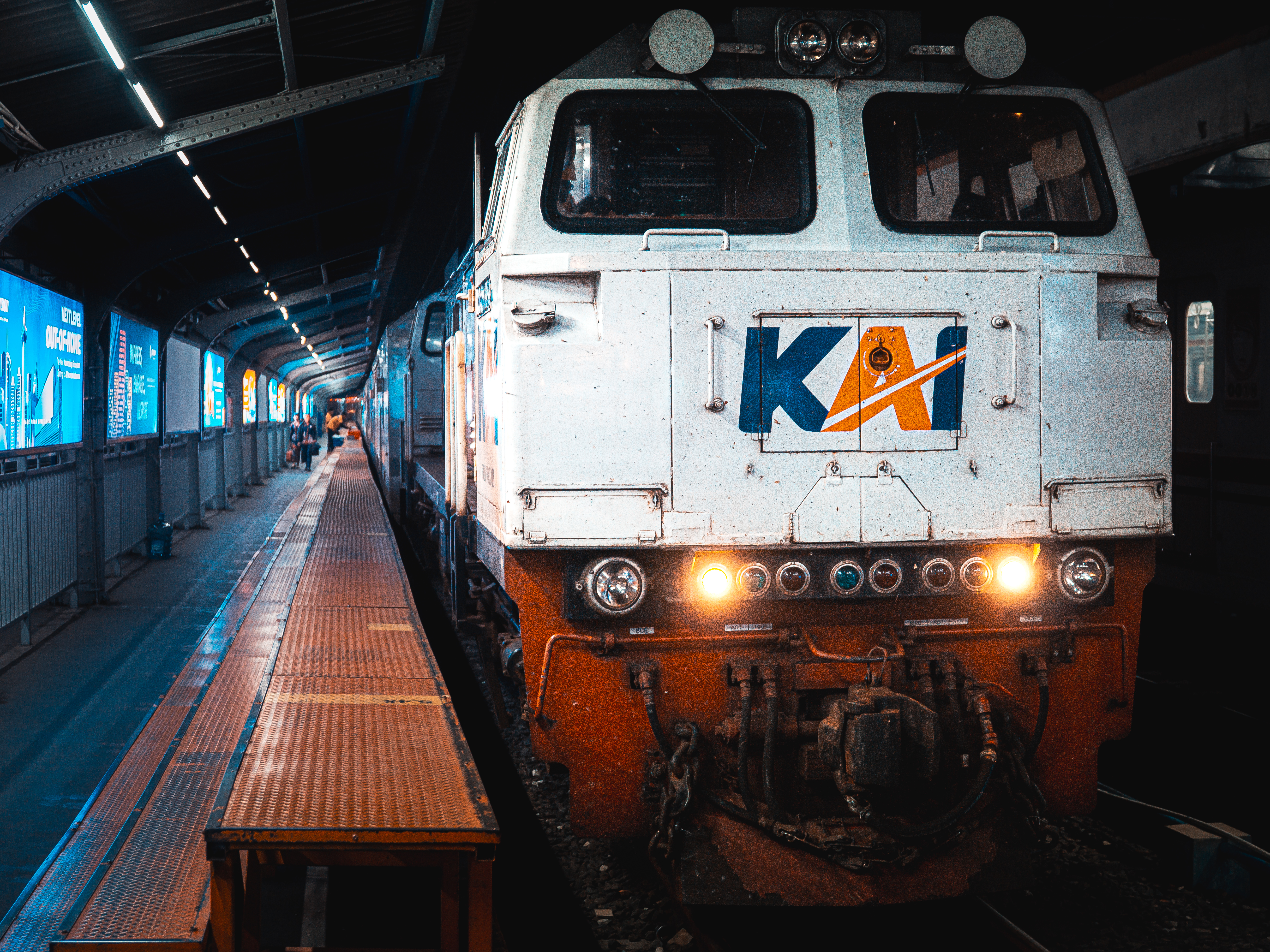 Rangkaian KA Gajayana stby JAKK