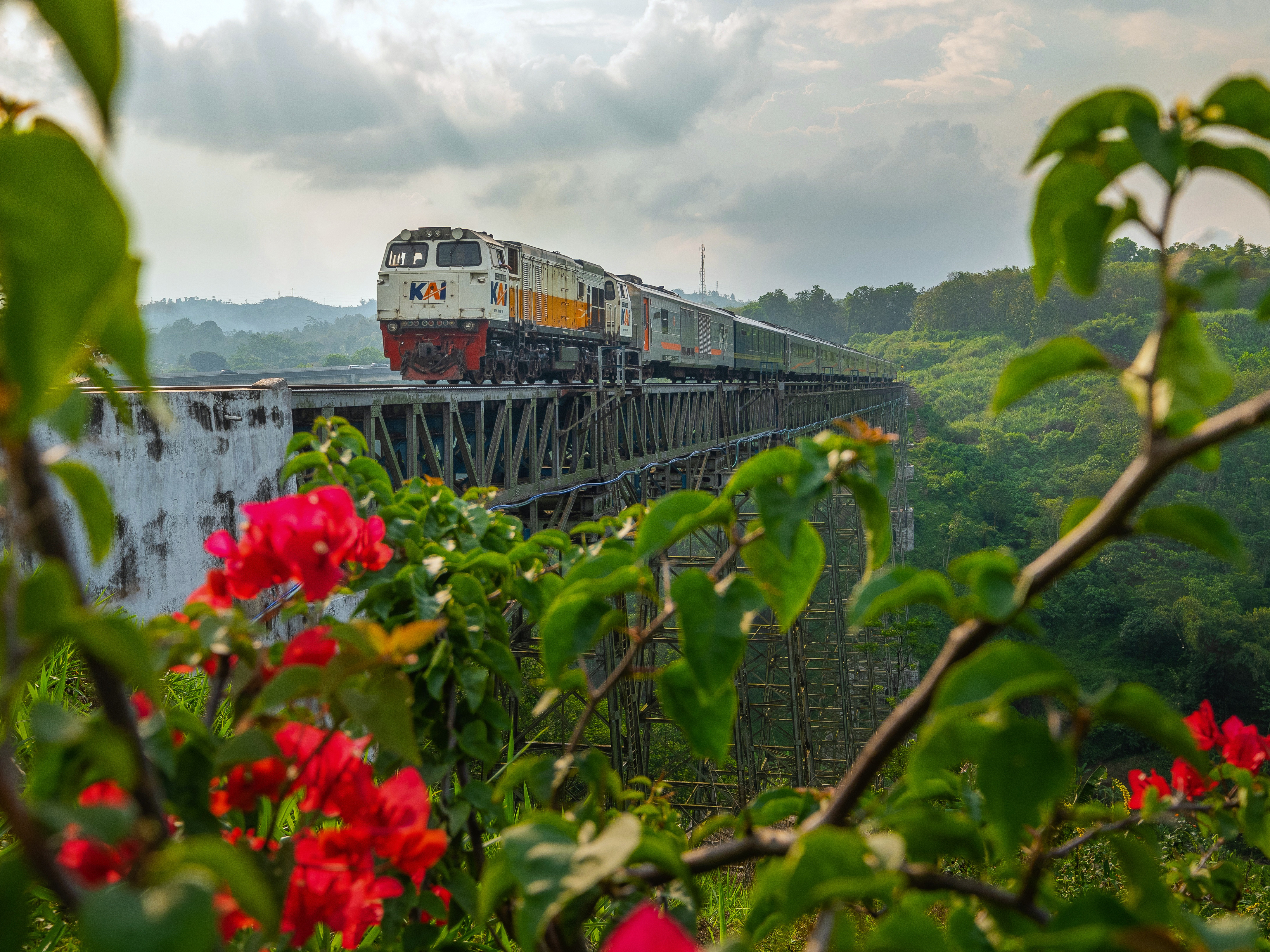 Ular Besi Melintasi Jembatan Cikubang