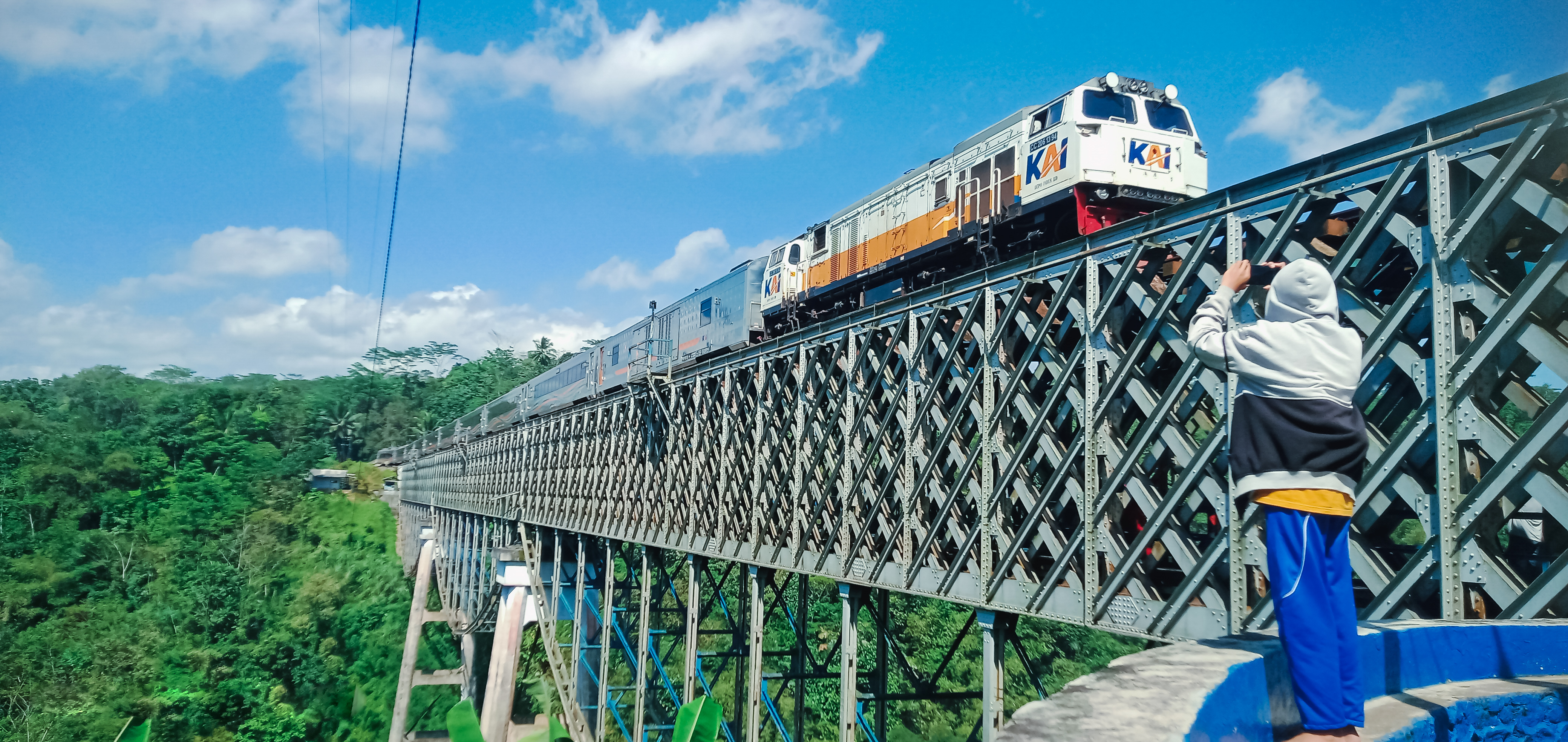 KA Argo Wilis dengan penggemarnya