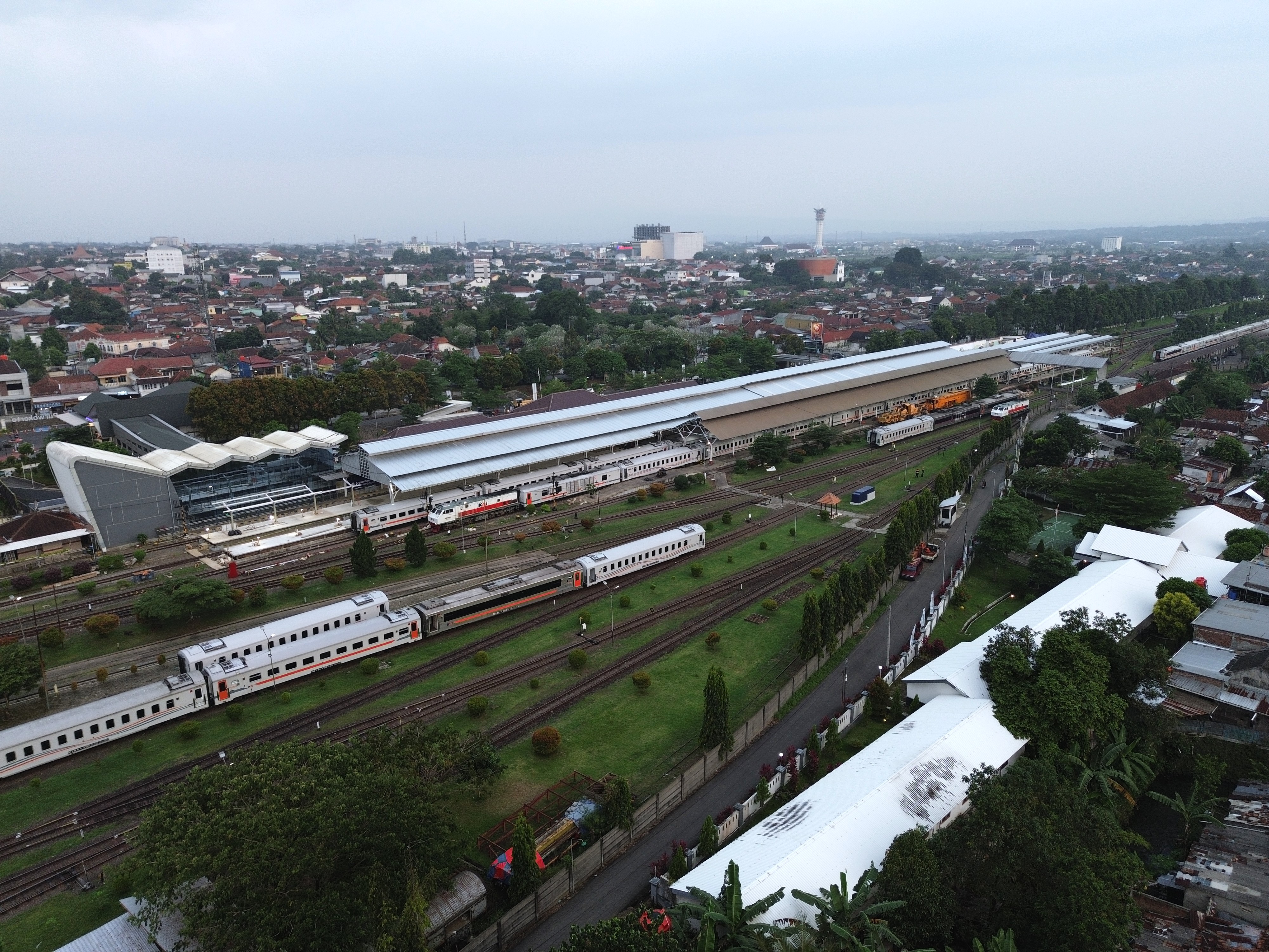 Aerial Stasiun Besar Purwokerto