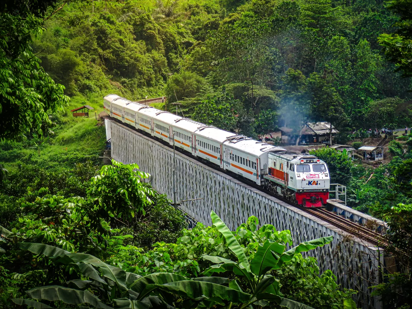 Melintasi Sejarah: KA Serayu di Jembatan CirahongCirahong