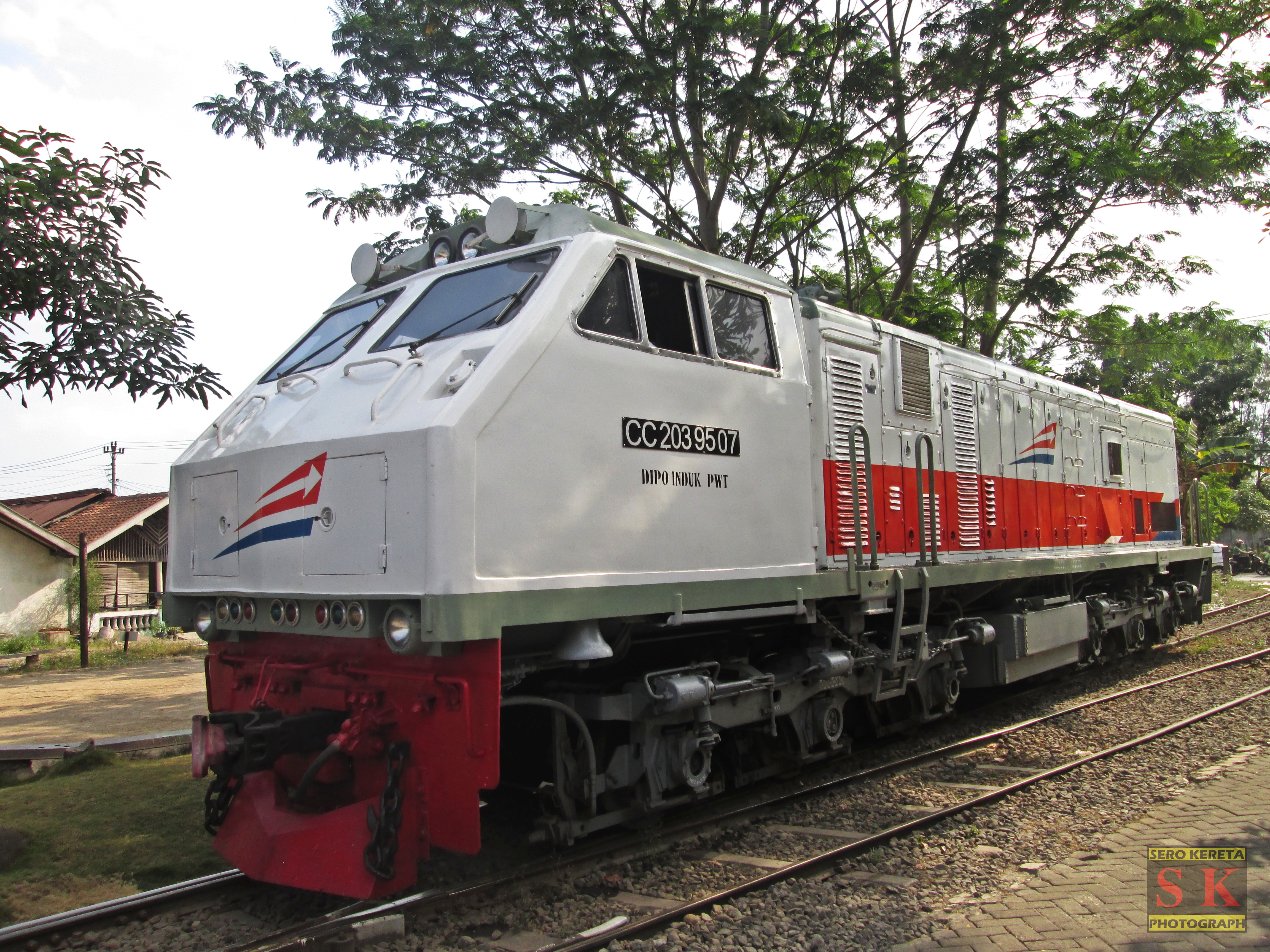 Lokomotif CC 203 95 07  di Depo Induk PWT - Purwokerto