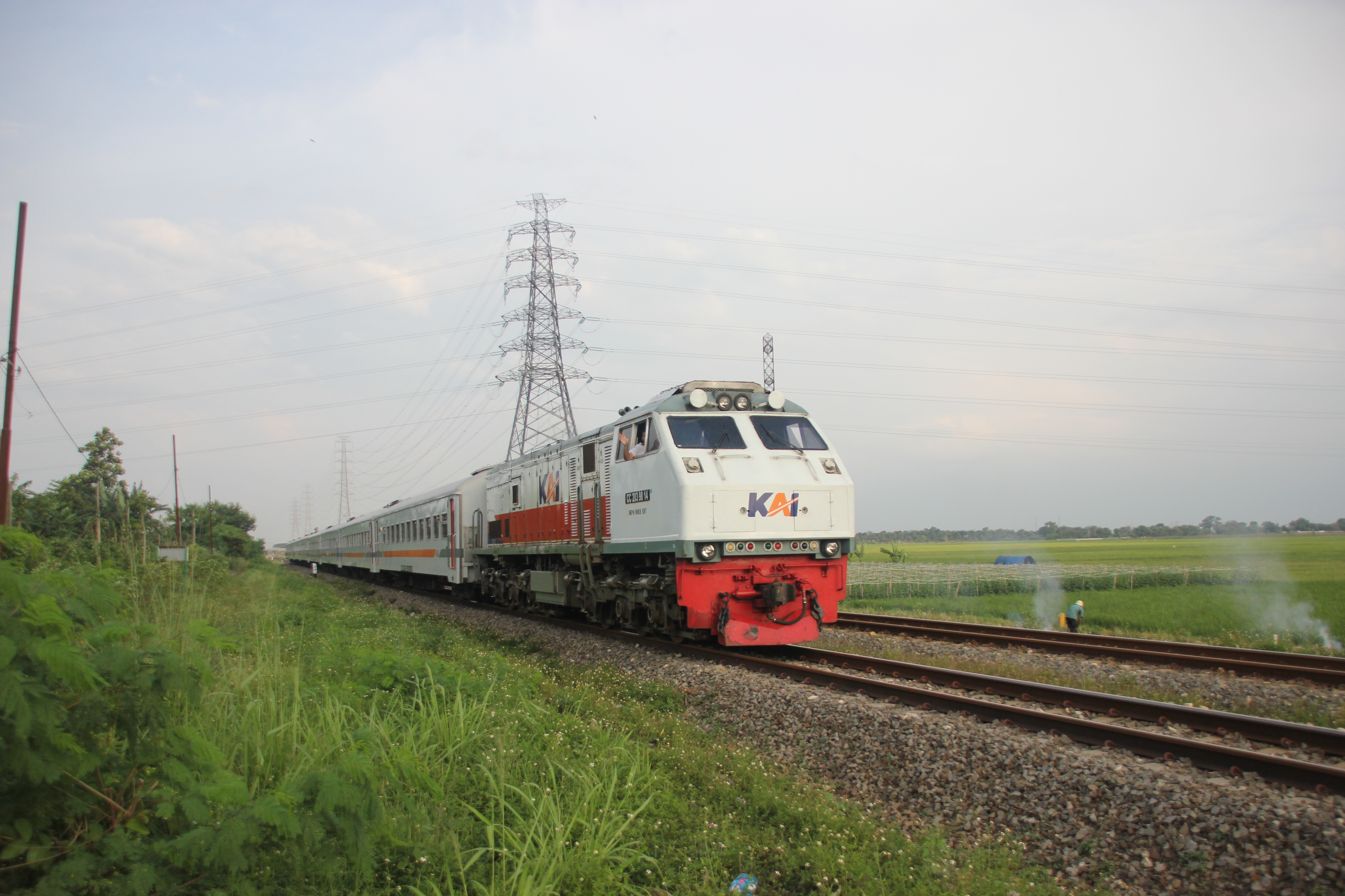 Lokomotif CC 203 98 14  di Depo Induk SDT - Surabaya