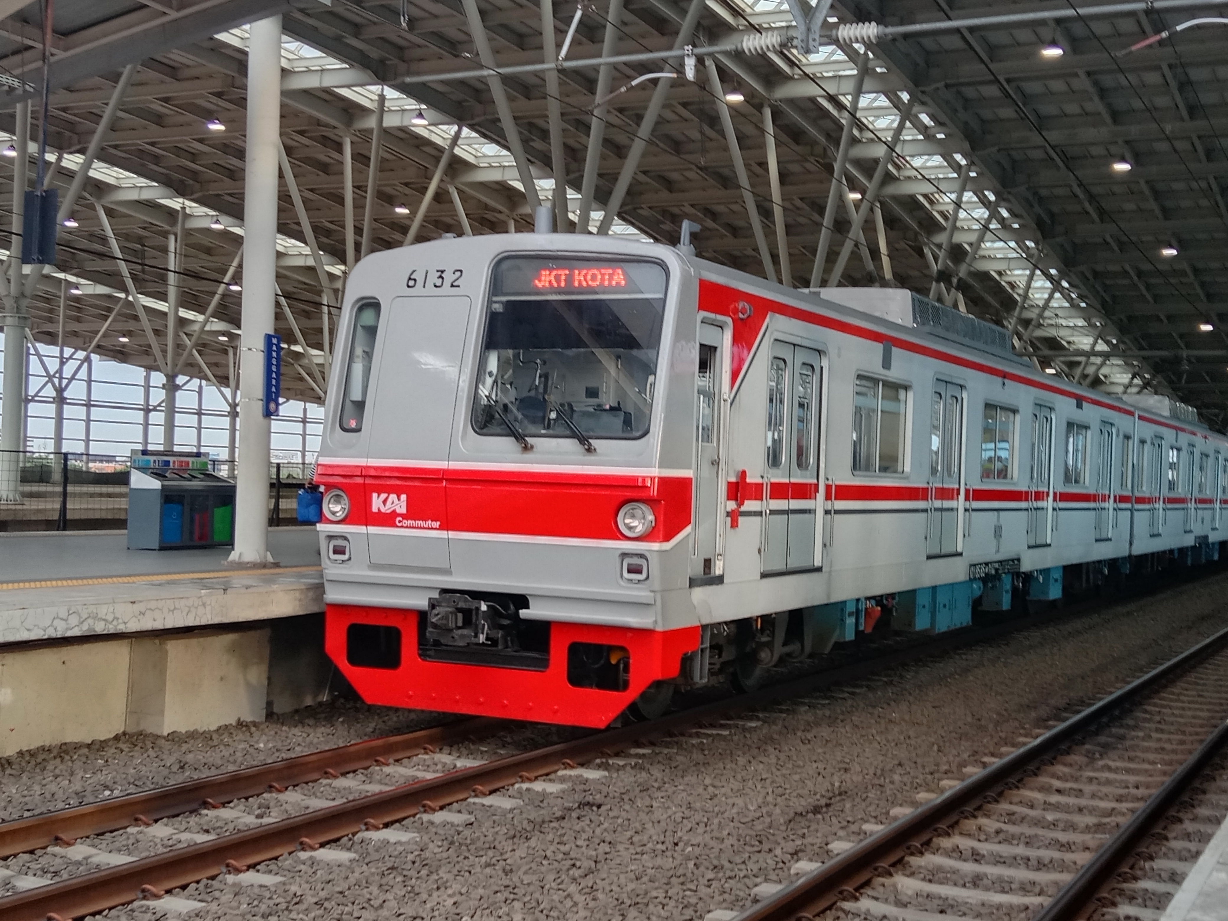 KRL Di Stasiun Manggarai