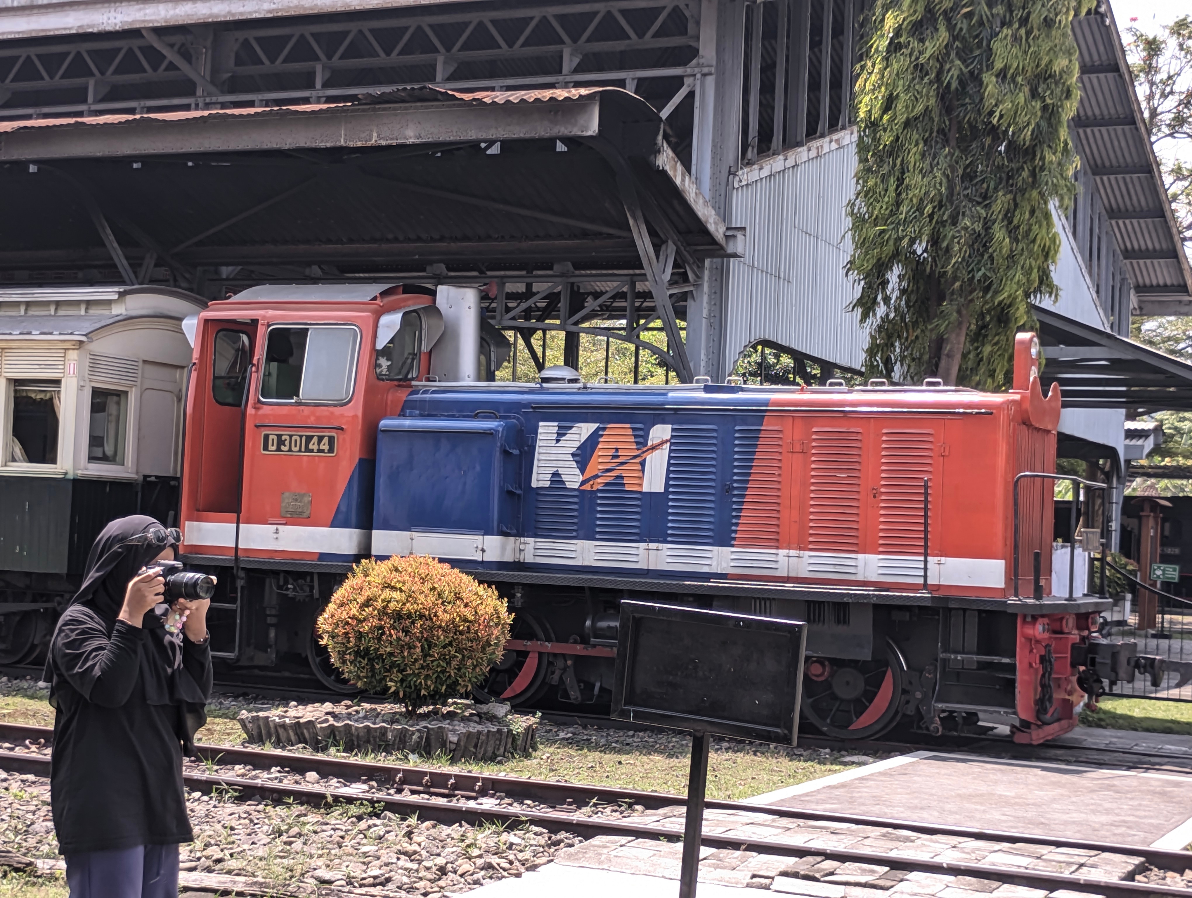 Lokomotif di Stasiun Ambarawa